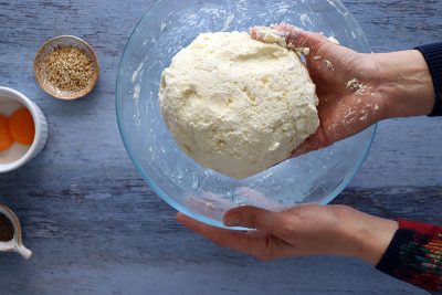 Cheese puffs dough