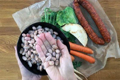 soaking beans overnight for grah varivo