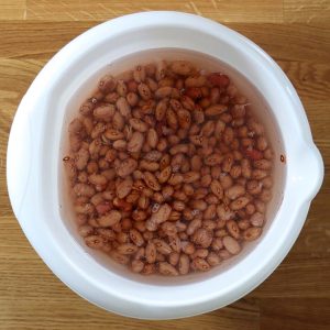 beans after soaking ovenight