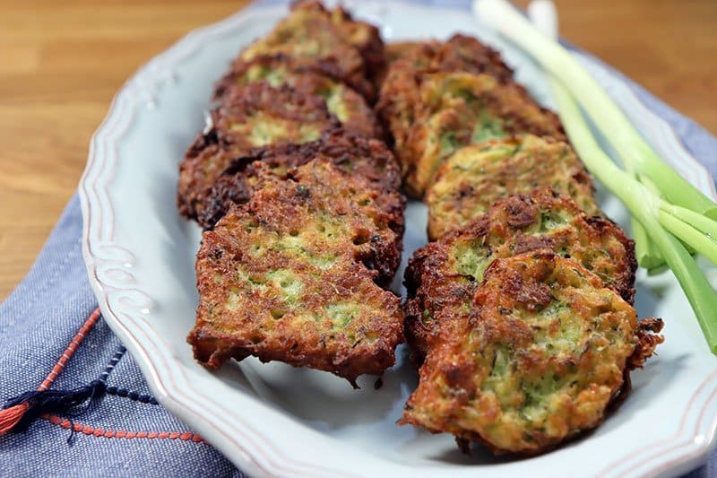 zucchini-fritters-served zucchini fritters recipe